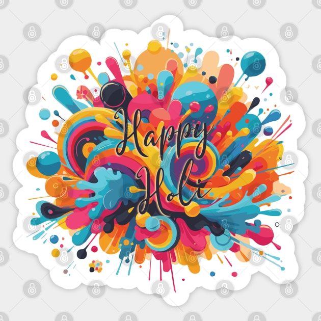 Happy Holi Hindu Color Festival Sticker by Heartsake